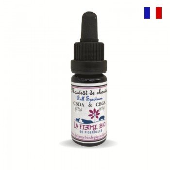 Macérât CBDA 5% CBGA 6% bio Full spectrum - 10 ml