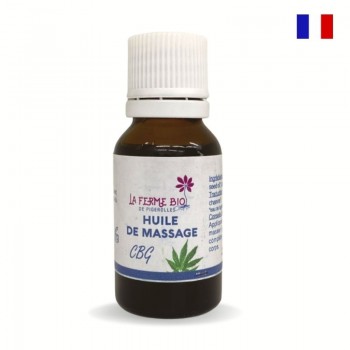 Huile de massage CBG bio Full spectrum - 15 ml