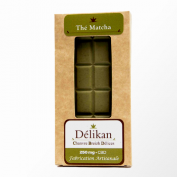 Chocolat Thé matcha 100 g CBD “Délikan”