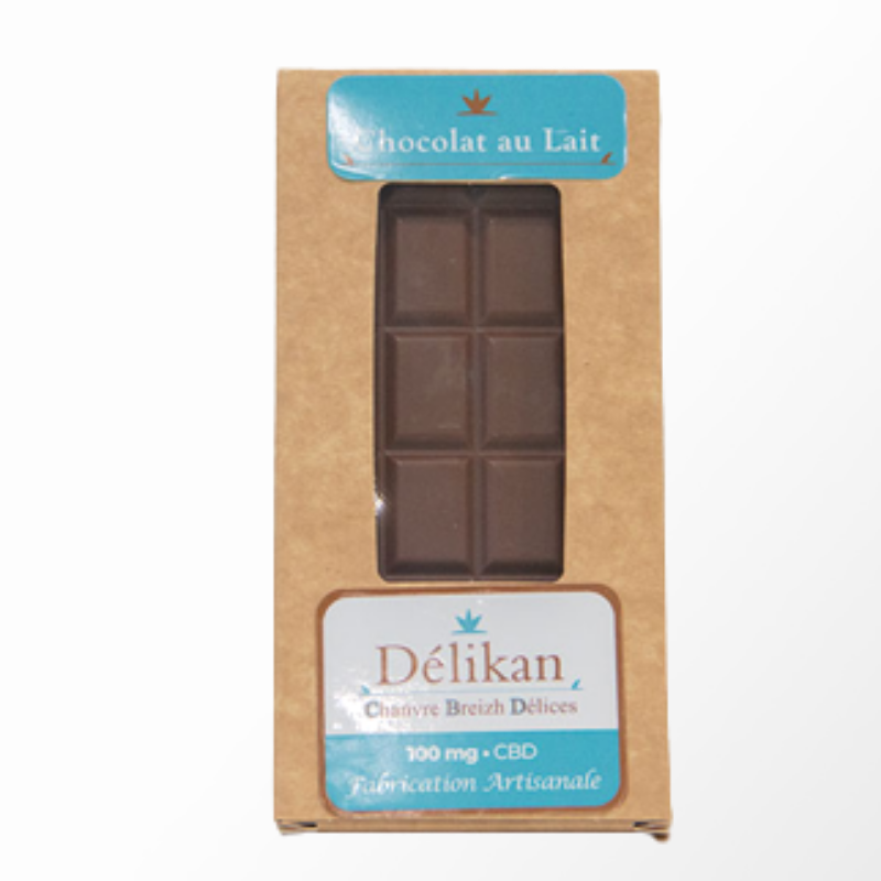 Chocolat Lait 100g CBD “Délikan”