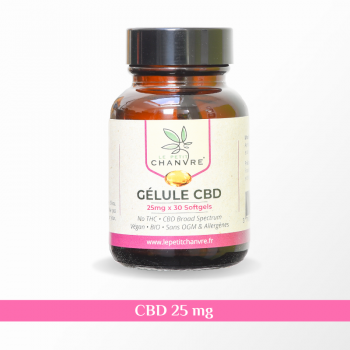 Gélules Le Point Chanvre 25mg CBD 30 gélules