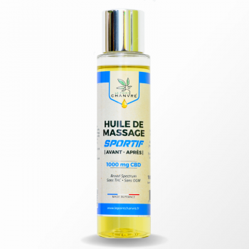 Huile de massage Sportif 1000 mg CBD - 100 ml