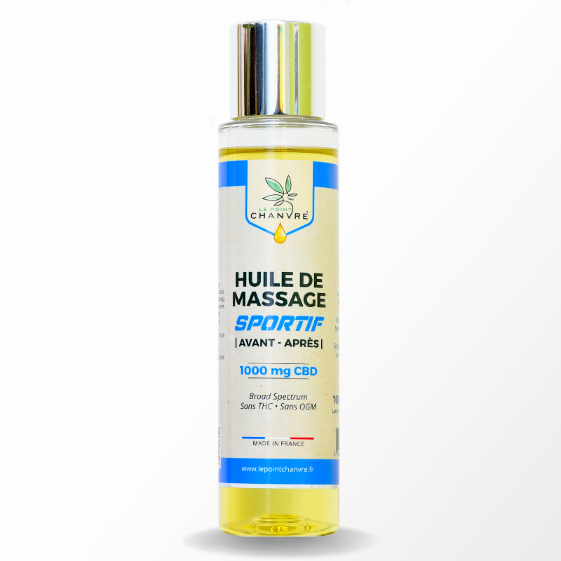 Huile de massage Sportif 1000 mg CBD - 100 ml