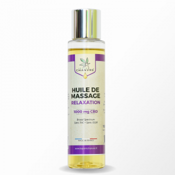 Huile de massage Relaxation 1000mg CBD - 100 ml