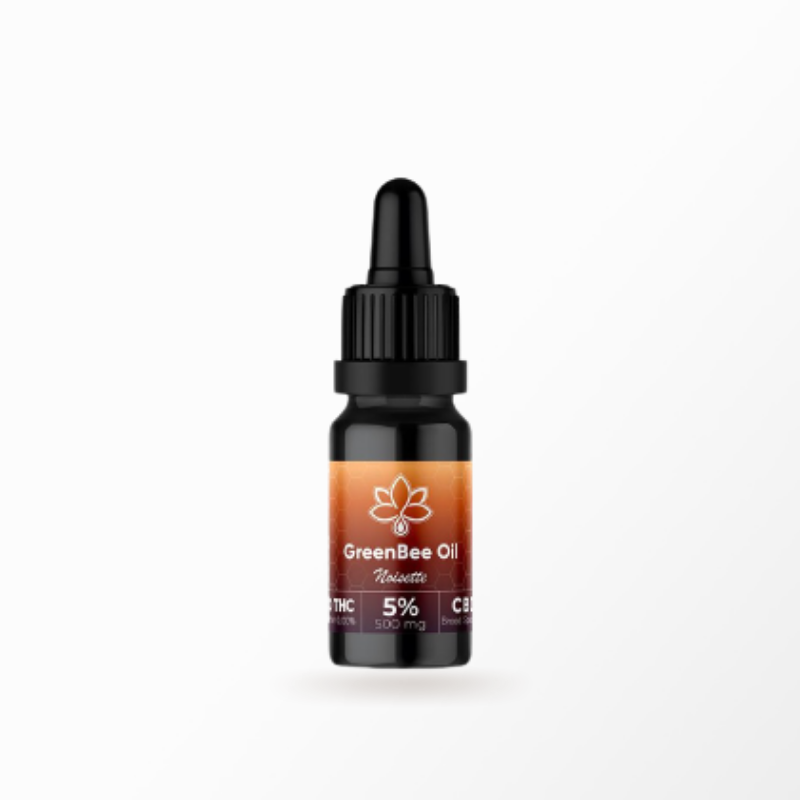 Huile Broad-Spectrum CBD “GreenBee” 5% / 10% / 20% Noisette 10 ml