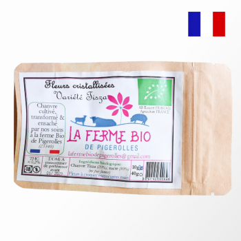 Fleur cristallisée bio variété Tisza 10g