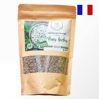 Graines de chanvre grillées salées aux herbes bio 250g