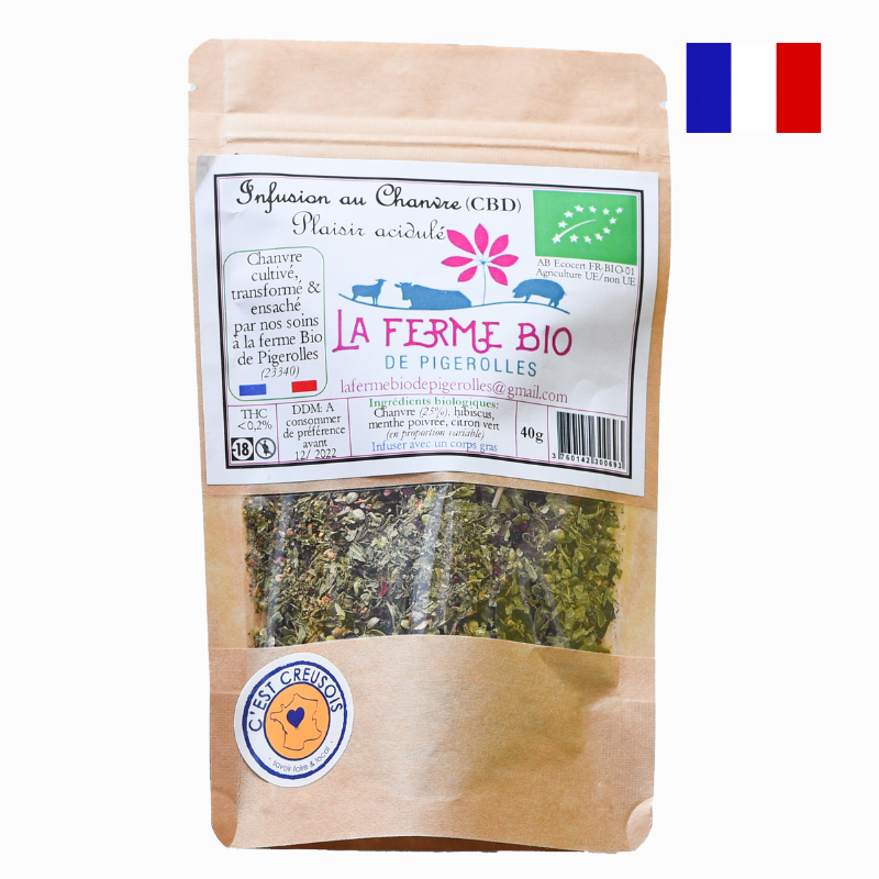 Infusion au chanvre Plaisir Acidulé bio - 40g